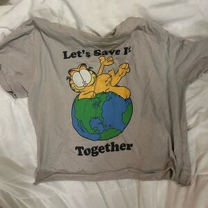 garfield crop t-shirt